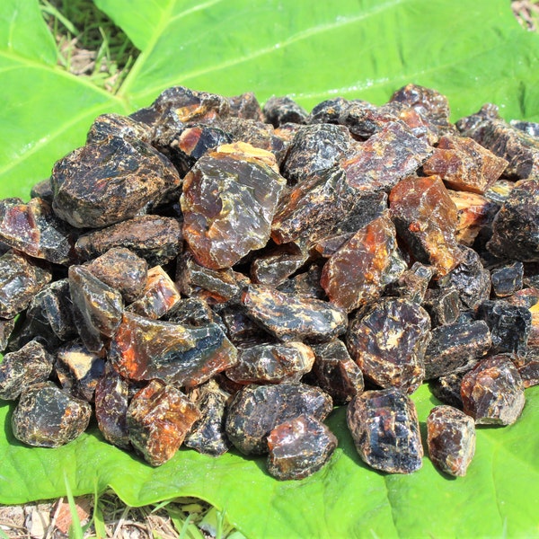 Indonesian Raw Amber, 1 - 2" Size: Choose Ounces or lb Bulk Wholesale Lots (Premium Quality 'A' Grade)