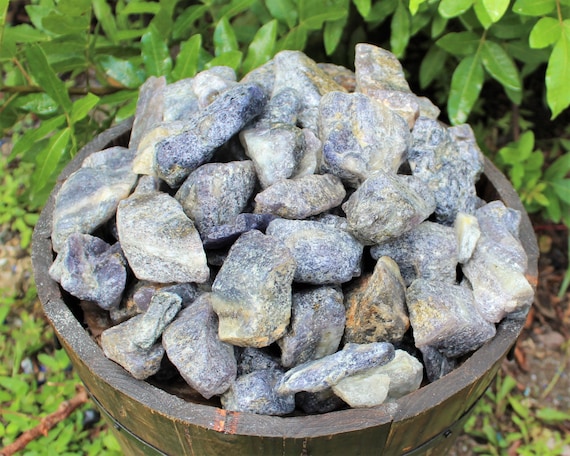 Iolite Rough Natural Stones: Choose Ounces or lb Bulk Wholesale Lots (Premium Quality 'A' Grade)