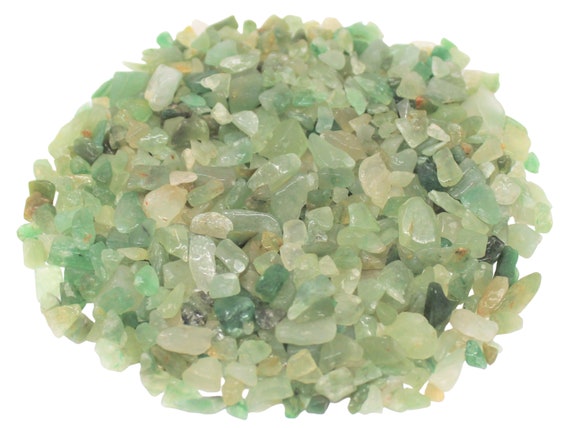 Green Aventurine Semi Tumbled Gemstone Mini Chips 5 - 15 mm: Choose Ounces or lb Loose Wholesale Bulk Lots (Green Aventurine Chips)