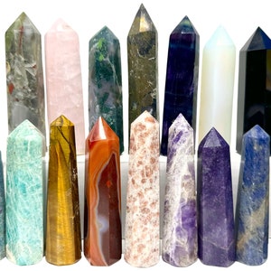 Natural Crystal Obelisks / Beautiful Polished Towers
