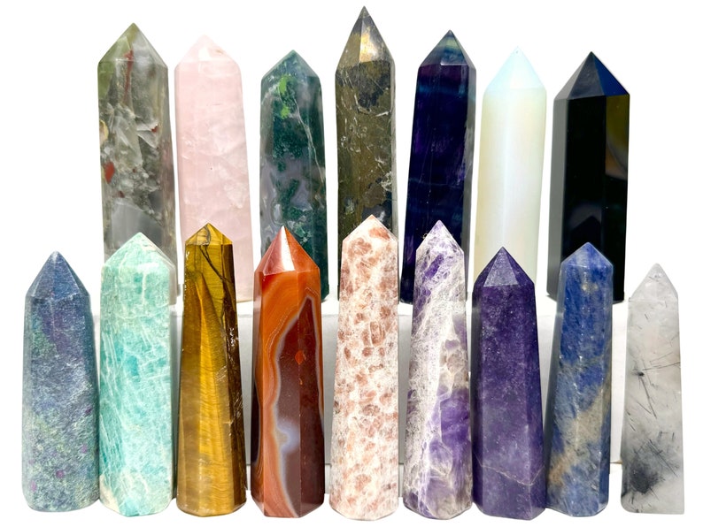 Natural Crystal Obelisks / Beautiful Polished Towers