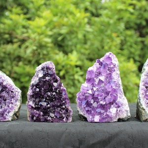 Amethyst Cut Base Clusters, CLEARANCE Quality Crystal Quartz Geodes B Grade, Crazy Cheap: Choose Size Amethyst Free Standing Crystals image 9