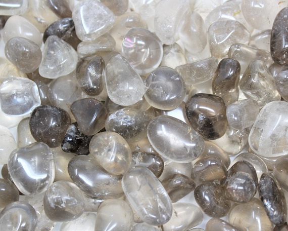 Smoky Quartz Tumbled Stones: Choose Ounces or lb Bulk Wholesale Lots (Premium Quality 'A' Grade)