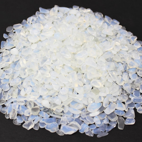 Opalite Semi Tumbled Gemstone Mini Chips 5 - 15 mm: Choose Ounces or lb Loose Wholesale Bulk Lots ('A' Grade, Opalite Chips)