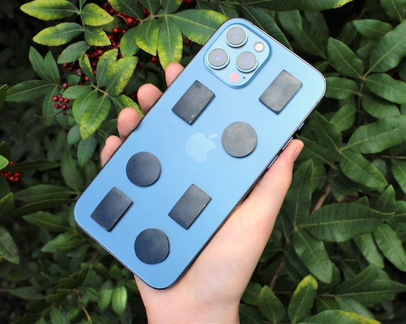 Shungite Phone Plate Sticker - Choose Circle or Rectangle (EMF Protection, Shungite Cell Phone Sticker, Cleansing & Purification Plates)