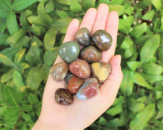 Fancy Jasper Tumbled Stones: Choose How Many Pieces