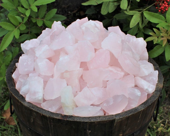 Pink Calcite Natural Rough Stones: Choose Ounces or lb Bulk Wholesale Lots (Premium Quality 'A' Grade)