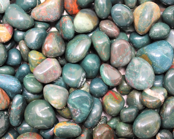 Bloodstone Tumbled Stones: Choose Ounces or lb Bulk Wholesale Lots (Premium Quality 'A' Grade)