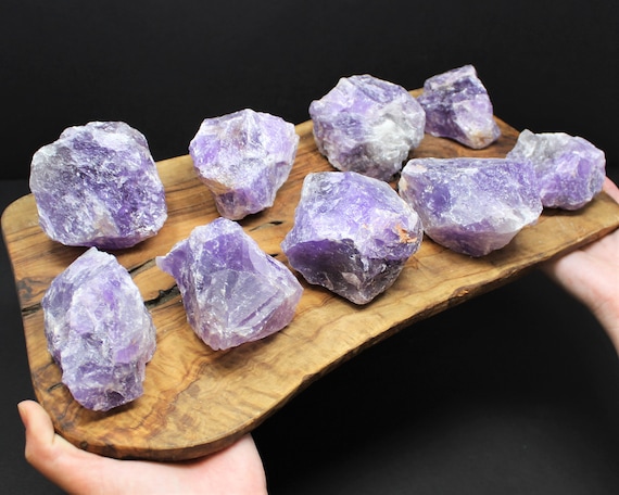 Amethyst Rough JUMBO Natural Crystals: Choose Size ('A' Grade Premium Quality Raw Amethyst, HUGE Amethyst Chunks)