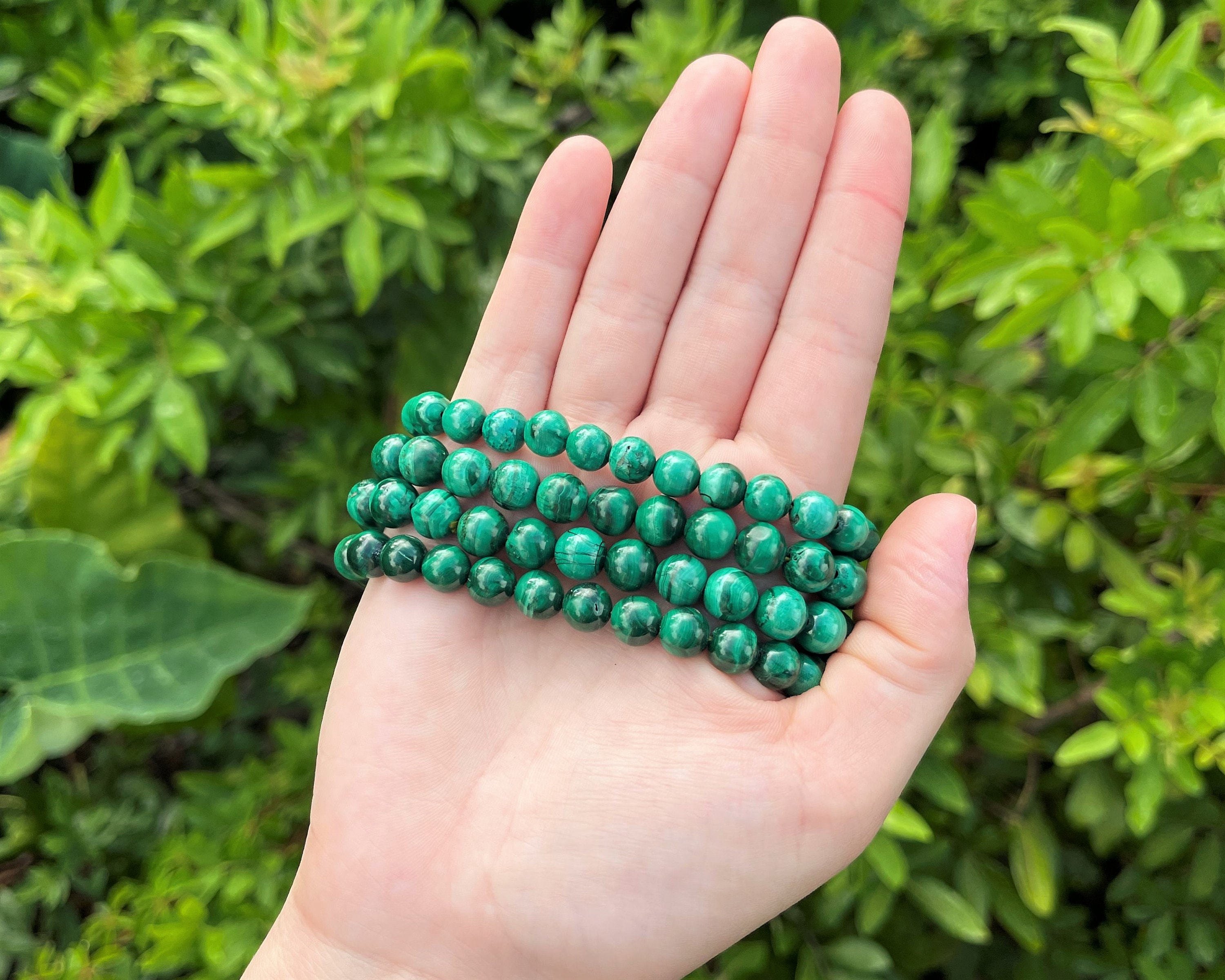 Malachite 8mm Rondelle Beads – My Crystal Grove