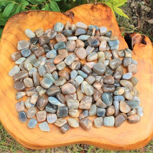 Black Moonstone Tumbled Stones: Choose How Many Pieces image 8
