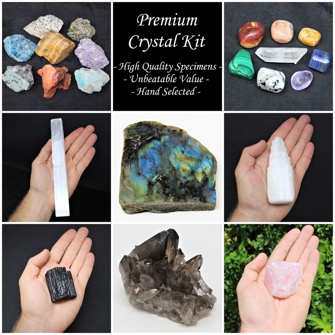 Premium Crystal Kit 22 pcs Protection Healing Sets PLUS Etsy