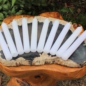 White Taper Candles, LARGE 6 Candles: Choose How Many Bulk Wholesale Lots Bild 10