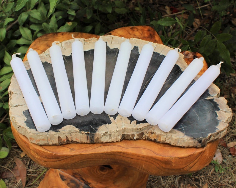 White Taper Candles, LARGE 6 Candles: Choose How Many Bulk Wholesale Lots image 10