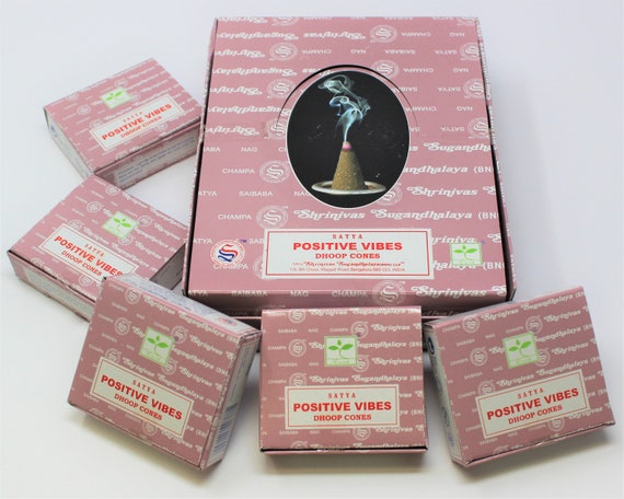 Satya Positive Vibes Incense Cones: Choose How Many