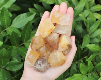 Golden Healer Quartz Rough Natural Stones: Choose How Many ('A' Grade Yellow Hematoid Quartz Crystals)
