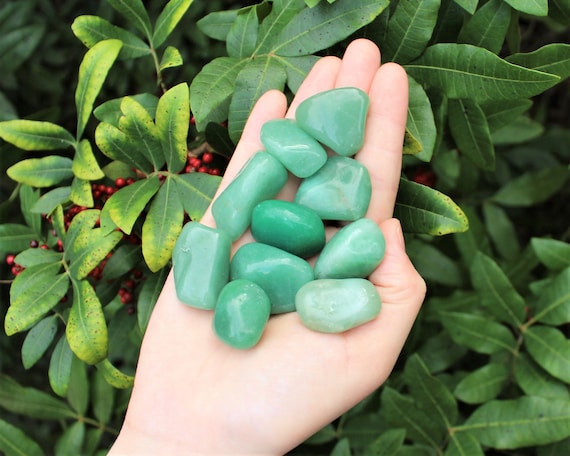 Green Aventurine Tumbled Stones: Choose How Many Pieces (Premium Quality 'A' Grade)