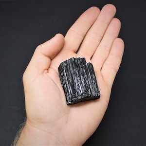 4 Selenite Towers & 4 Extra Grade Black Tourmaline Logs - Full Home Protection Crystal Kit image 7