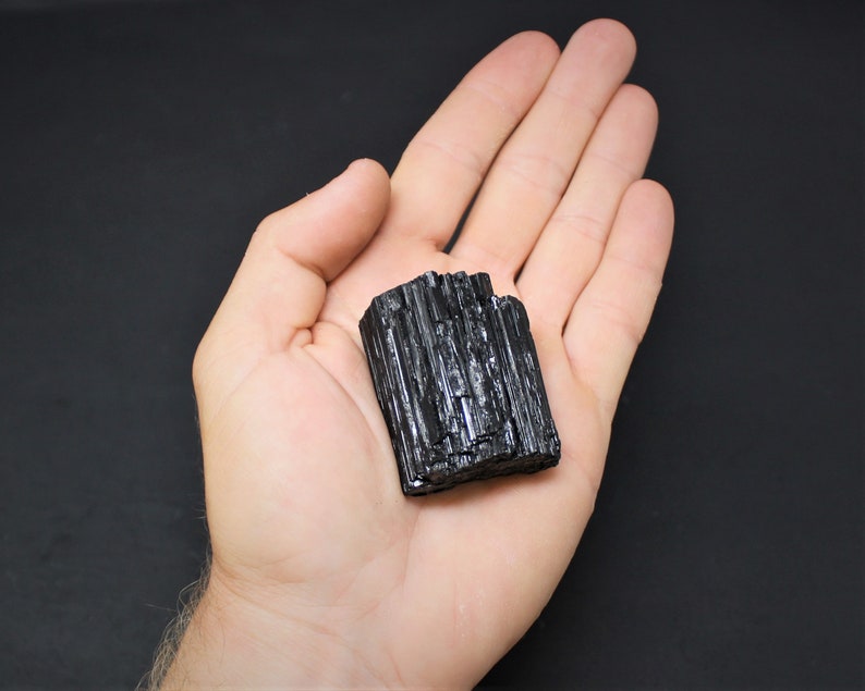 4 Selenite Towers & 4 Extra Grade Black Tourmaline Logs - Full Home Protection Crystal Kit image 7