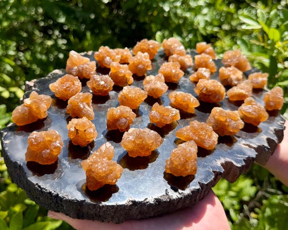 Natural Moroccan Citrine Crystal Clusters - 'A' Grade Raw Citrine Mineral Specimens - Choose Size