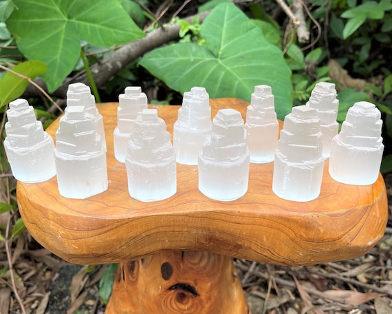 Selenite Tower: Mini 2.5" Choose How Many Pieces! (Selenite Crystal, Selenite Iceberg, Crystal Tower, Selenite Point)