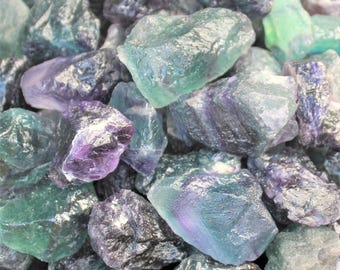 LARGE Fluorite Rough Natural Stones, 2 - 3" Wholesale Bulk Lots ('AAA' Grade Raw Fluorite Crystals)