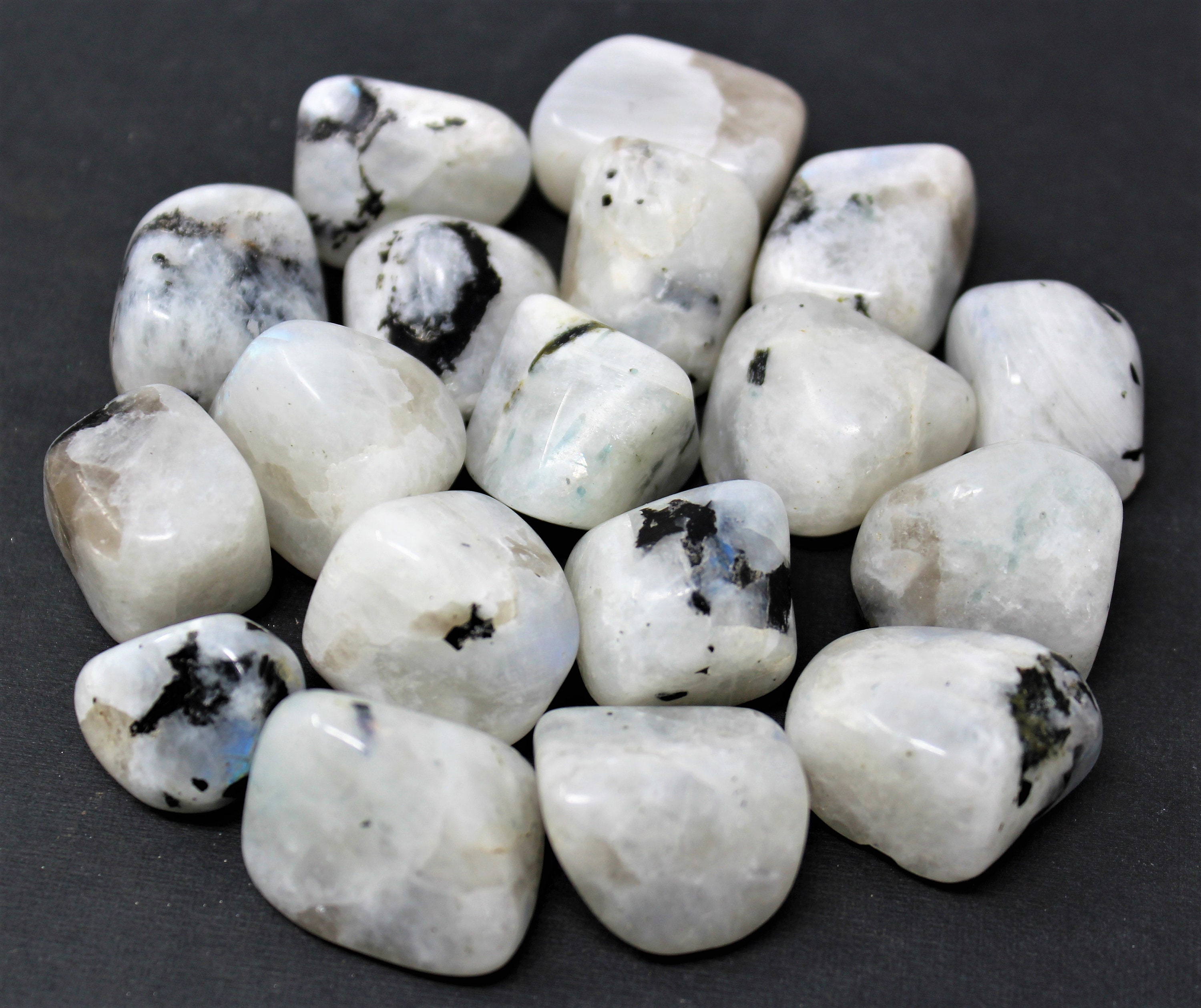 Rainbow Moonstone Tumbled Stones (0.75 1) Choose How Many Pieces ('A