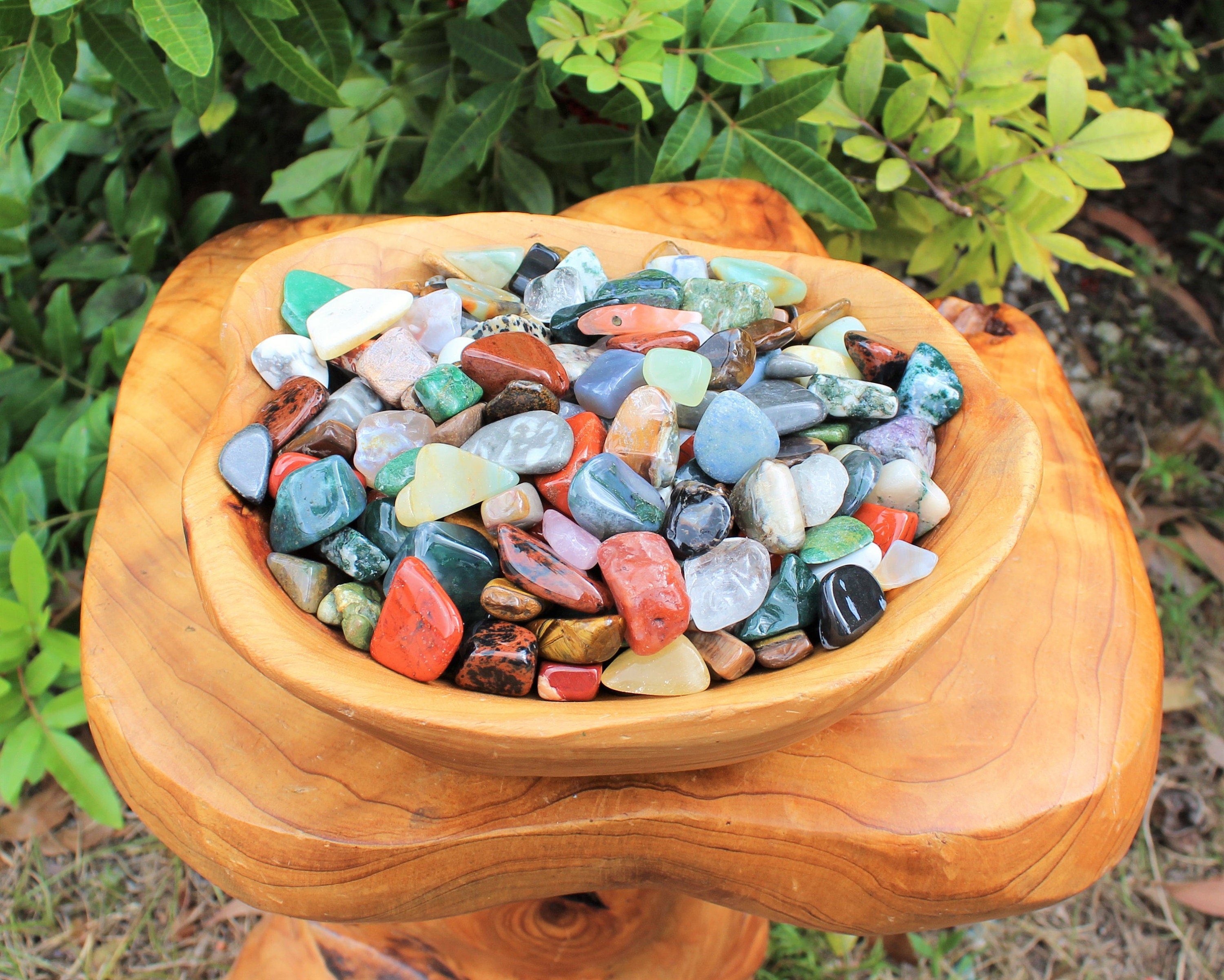 Assorted Mixed Tumbled Stones MEDIUM 3 Lb Wholesale Bulk Lot 