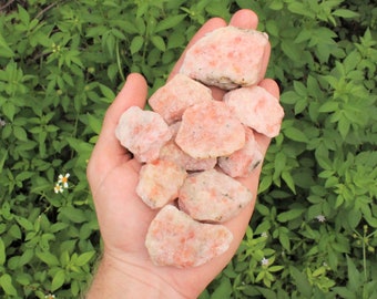 Sunstone Rough Natural Stones: Choose How Many Pieces ('A' Grade Raw Sunstone Crystals)