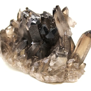 Smoky Quartz Crystal Cluster Specimen, 3 oz - 4 oz (&#39;A&#39; Grade Premium Quality, Smokey Quartz Cluster, Smoky Quartz Geode)