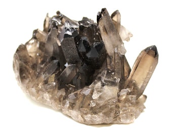 Smoky Quartz Crystal Cluster Specimen, 3 oz - 4 oz ('A' Grade Premium Quality, Smokey Quartz Cluster, Smoky Quartz Geode)