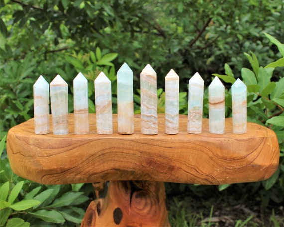 Caribbean Calcite Point, Caribbean Calcite Tower (Blue Caribbean Calcite, Obelisk)
