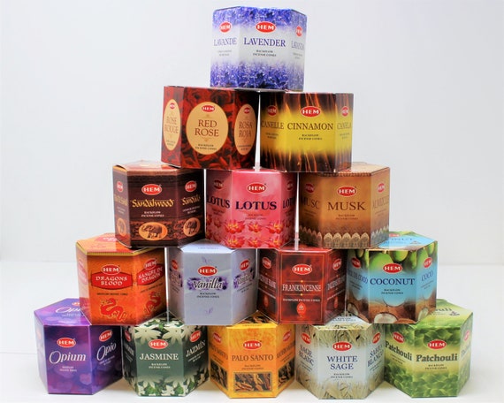 Hem Backflow Incense Cones: BUY 2 GET 1 FREE! Pick Scents