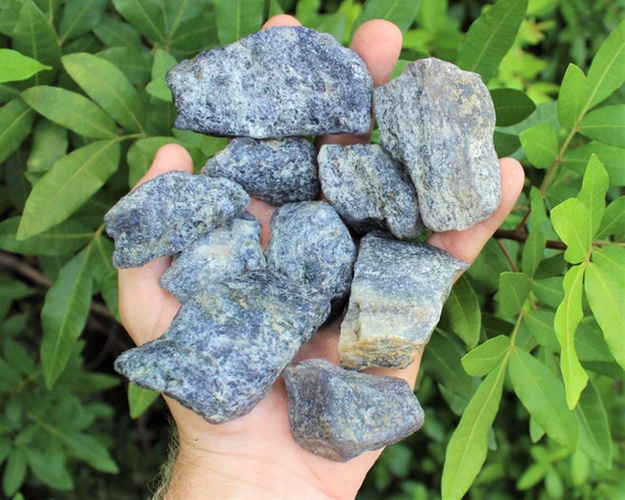 Iolite Rough Natural Stones: Choose How Many Pieces (Premium Quality 'A' Grade)