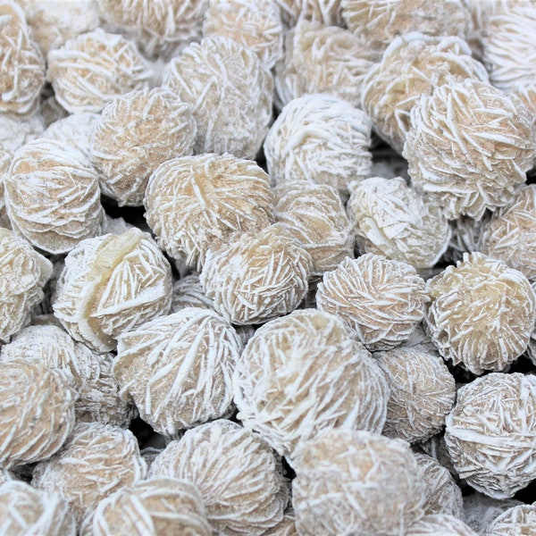 Desert Rose Selenite Buds, 0.75" - 1.5": Choose Ounces or lb Bulk Wholesale Lots (Premium Quality 'A' Grade)