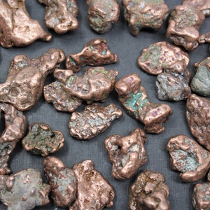 Raw Natural Copper Nuggets - 1/4 lb (4 oz) Wholesale Bulk Lot - Native Michigan Copper