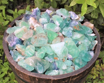 Fluorite (Light) Rough Natural Stones - Wholesale Bulk Lots ('A' Grade Raw Fluorite Crystals)