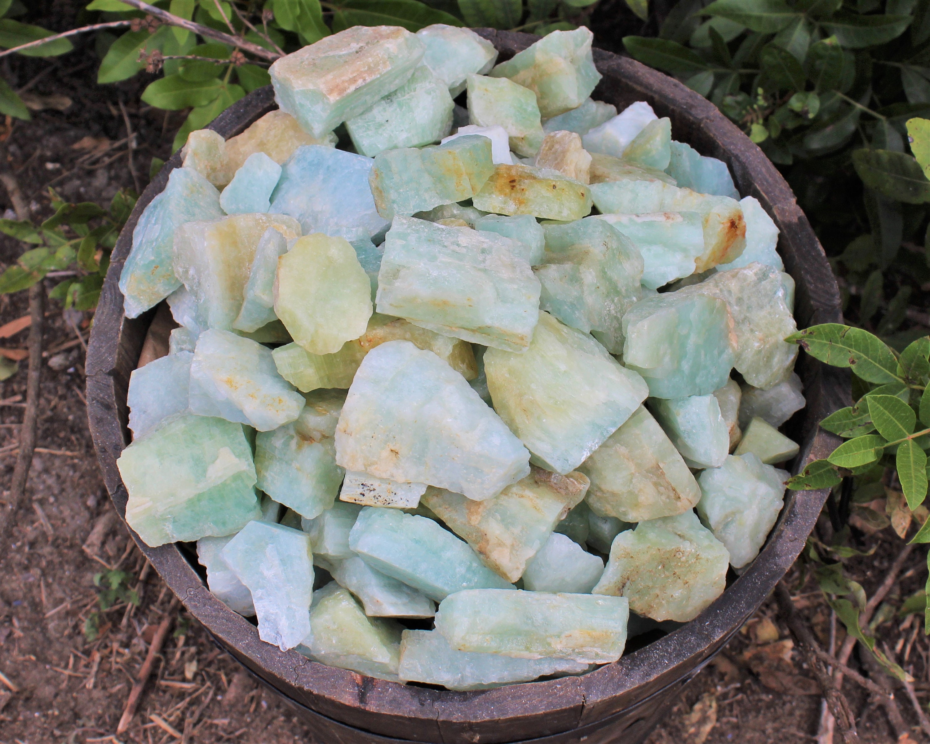 Rough Natural Aquamarine Crystals Choose 8 oz, 1 lb, 2 lb or 5 lb Bulk