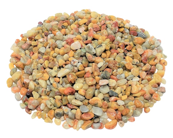 Crazy Lace Agate Semi Tumbled Gemstone Mini Chips 5 - 8 mm: Choose Ounces or lb Loose Wholesale Bulk Lots (AAA Grade Crazy Lace Agate Chips)