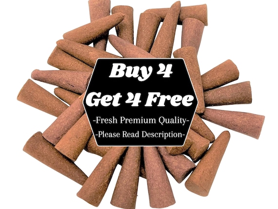 10 Incense Cones: BUY 4 GET 4 FREE! - Choose Your Scent (Premium Quality Incense Cones, Huge Choice of Wonderful Scents)