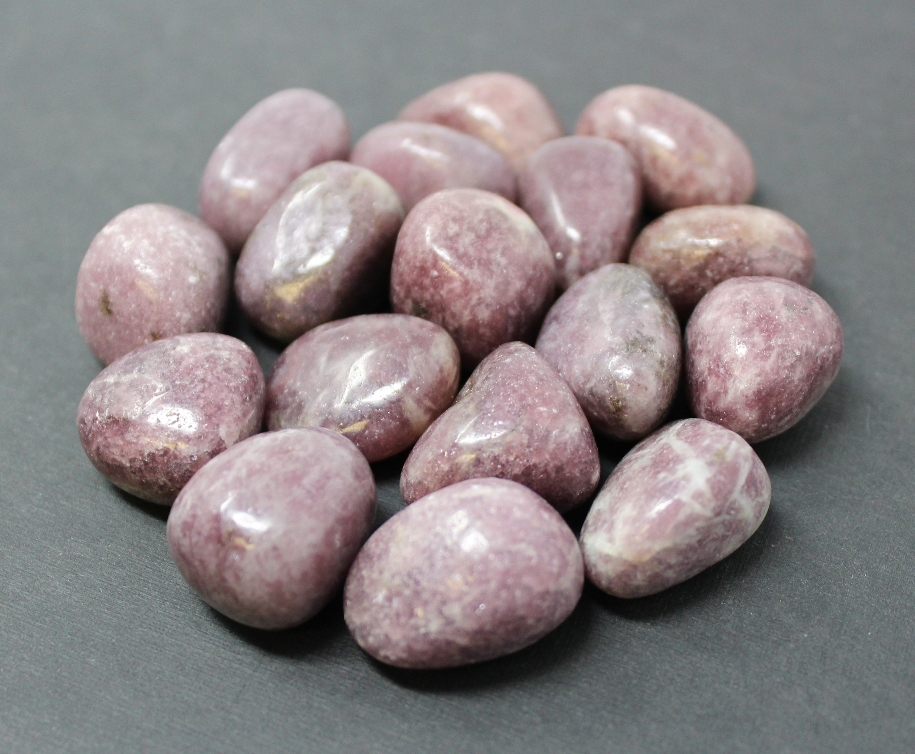 Lepidolite Tumbled Stones: Choose 4 oz, 8 oz or 1 lb Bulk Lots ('A