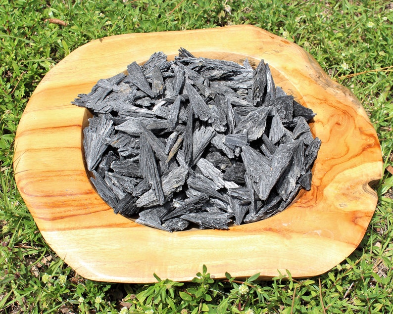 Black Kyanite Blades: Choose Ounces or lb Bulk Wholesale Lots 'A' Grade Premium Quality Black Kyanite Fans Bild 6