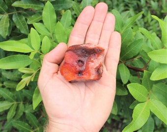 LARGE Rough Carnelain Chunks, 2 - 3": Choose How Many Pieces (Premium Quality 'A' Grade Carnelian Crystals)