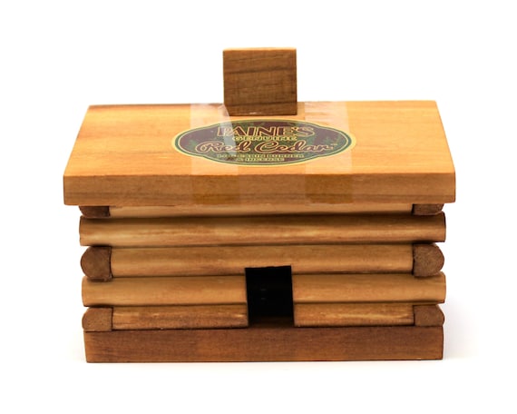 Paine's LOG CABIN BURNER, Large: Smoking Chimney! + 10 Cedar Cones!