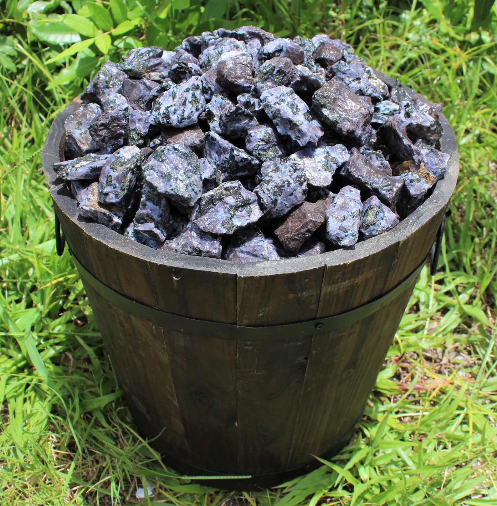 Rough Indigo Gabbro - 1 LB, Size Small - Gems By Mail