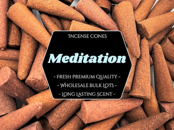 MEDITATION Incense Cones: Choose 10, 20, 50, 100 or 200 Bulk Lots