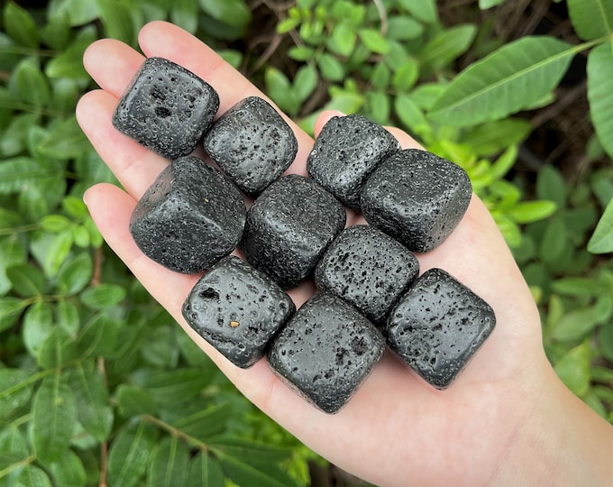 Lava Rock Tumbled Stones: Choose How Many (Premium Quality 'A' Grade)