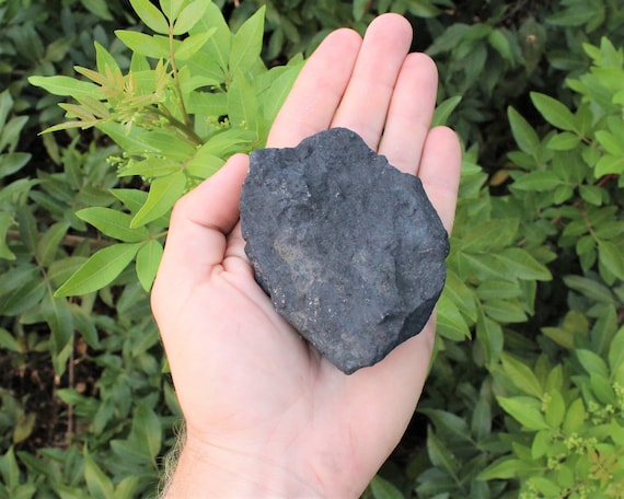 LARGE Shungite Rough Natural Stones, 2 - 3": Choose How Many (Natural Raw Shungite Crystals, EMF Protection)