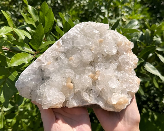 Apophyllite & Stilbite Crystal Cluster - EXACT SPECIMEN Shown ('AAA' Grade Premium Quality Natural Apophyllite Cluster with Inclusions, AP4)