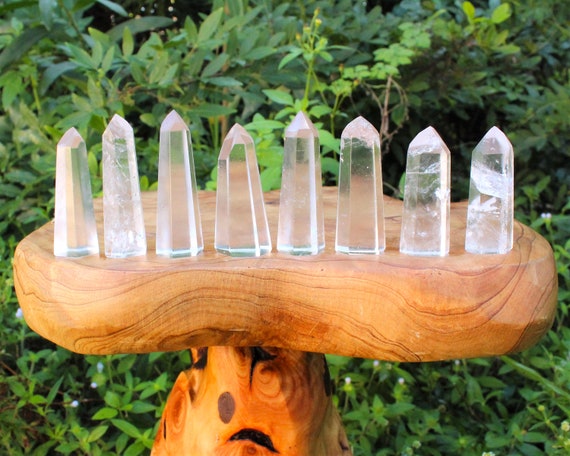 Clear Quartz Obelisks, 1.75" - 4.5" Natural Quartz Towers - Choose Size ('AAA' Grade 6-Sided Clear Quartz Crystal Tower, Clear Quartz Point)